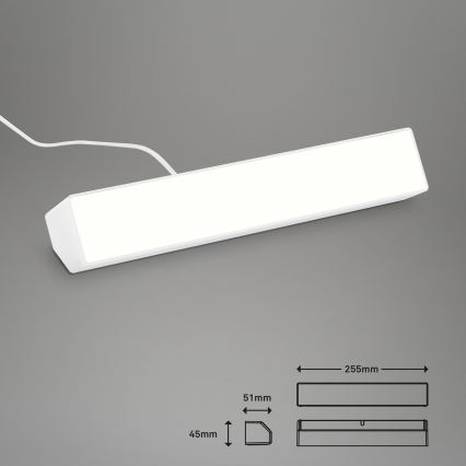 Brilo - LED RGBW Bordlampe dæmpbar LED/9W/230V 3000-6500K Wi-Fi Tuya + fjernbetjening