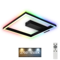 Brilo - LED RGBW Dæmpbar plafondlampe FRAME LED/18W/230V 2700-6500K + fjernbetjening