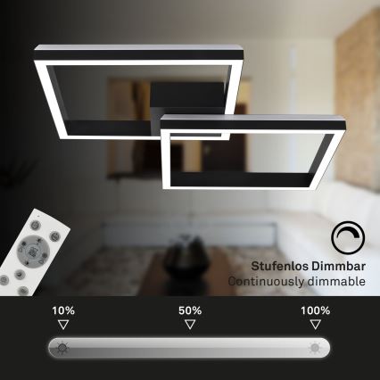 Brilo - LED RGBW Loftlampe dæmpbar FRAME 2xLED/17W/230V 2700-6500K + fjernbetjening