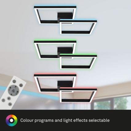 Brilo - LED RGBW Loftlampe dæmpbar FRAME 2xLED/17W/230V 2700-6500K + fjernbetjening