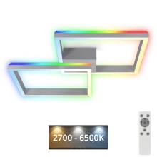 Brilo - LED RGBW Loftlampe dæmpbar FRAME 2xLED/17W/230V 2700-6500K + fjernbetjening