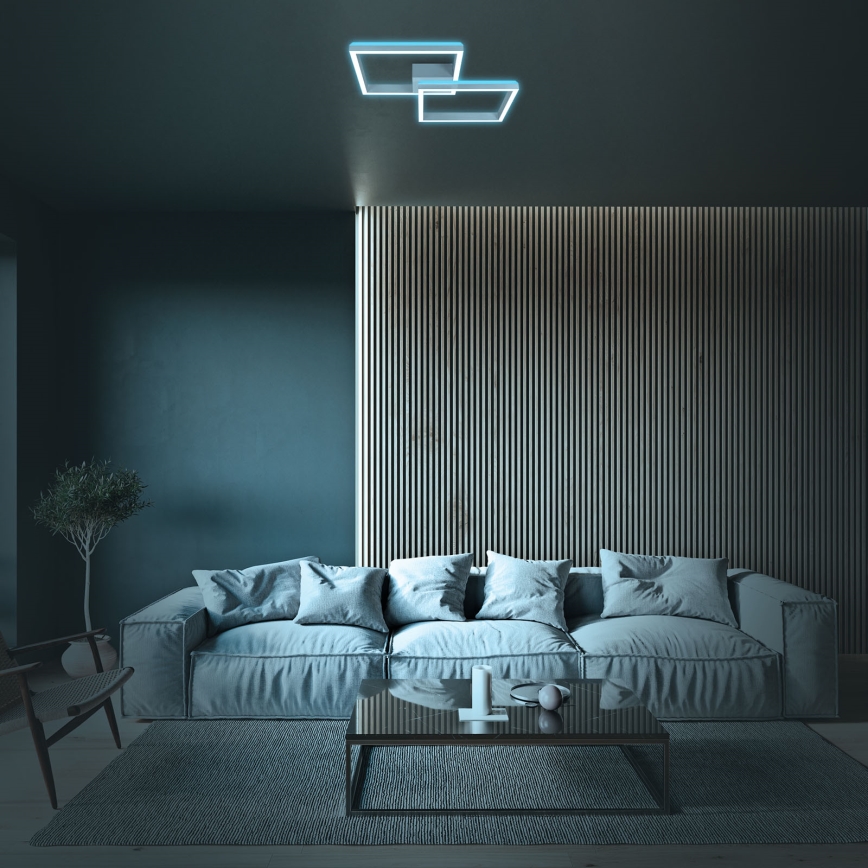 Brilo - LED RGBW Loftlampe dæmpbar FRAME 2xLED/17W/230V 2700-6500K + fjernbetjening