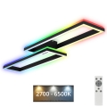Brilo - LED RGBW Loftlampe dæmpbar FRAME 2xLED/21W/230V 2700-6500K + fjernbetjening
