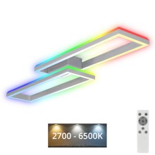 Brilo - LED RGBW Loftlampe dæmpbar FRAME 2xLED/21W/230V 2700-6500K + fjernbetjening