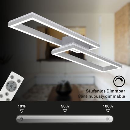 Brilo - LED RGBW Loftlampe dæmpbar FRAME 2xLED/21W/230V 2700-6500K + fjernbetjening