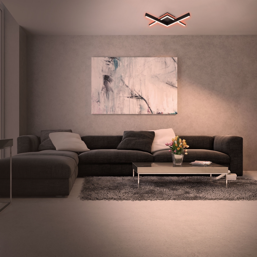 Brilo - LED RGBW Loftlampe dæmpbar FRAME 2xLED/9W/230V 2700-6500K + fjernbetjening