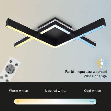 Brilo - LED RGBW Loftlampe dæmpbar FRAME 2xLED/9W/230V 2700-6500K + fjernbetjening