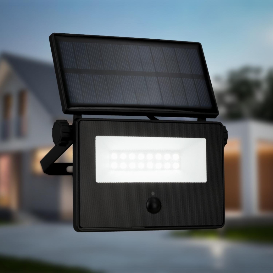 Brilo - LED solcelleprojektør med sensor LED/5W/5,5V IP54 1200 mAh