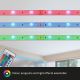 Brilo - LED strip m. RGB-farver dæmpbar 11,5 m LED/24W/230V + fjernbetjening