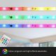 Brilo - LED strip m. RGBW-farver dæmpbar MUSIC 4,65 m LED/12W/230V + fjernbetjening