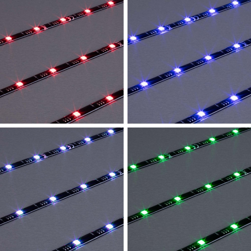 Brilo - LED strip m. RGBW-farver dæmpbar til TV 3m LED/2,5W/USB + fjernbetjening