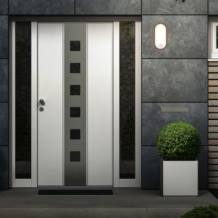 Brilo - LED udendørs væglampe med bevægelses- og skumringssensor RUCH LED/12W/230V IP65 sort