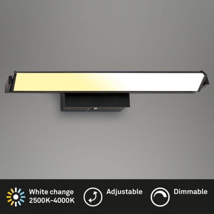 Brilo - LED vægspot dæmpbar LED/18W/230V 2700-4000K sort