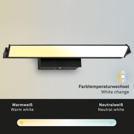 Brilo - LED vægspot dæmpbar LED/18W/230V 2700-4000K sort
