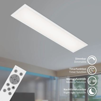 Brilo - Loftlampe m. RGBW-farver dæmpbar SLIM LED/24W/230V 3000-6500K 100x25 cm + fjernbetjening