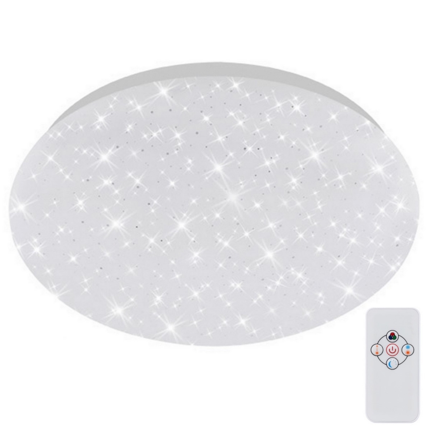 Brilo - Loftlampe m. RGBW-farver dæmpbar STARRY SKY LED/10W/230V + fjernbetjening