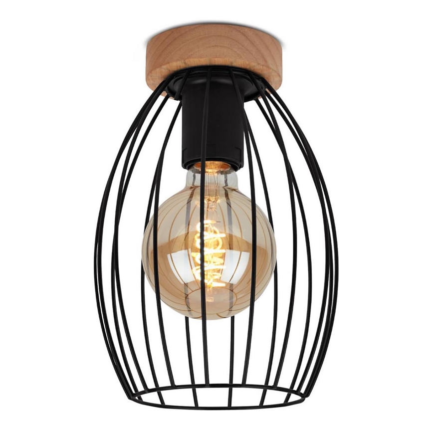 Brilo - Loftlampe WAKTU 1xE27/60W/230V gummitræ