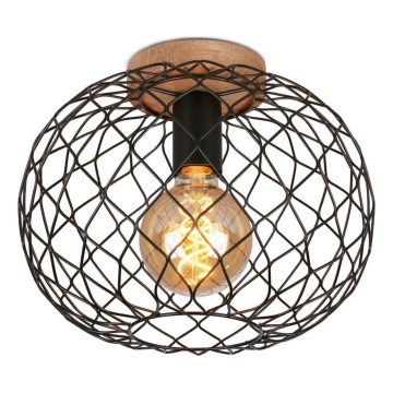 Brilo - Loftlampe WINKI 1xE27/40W/230V gummitræ