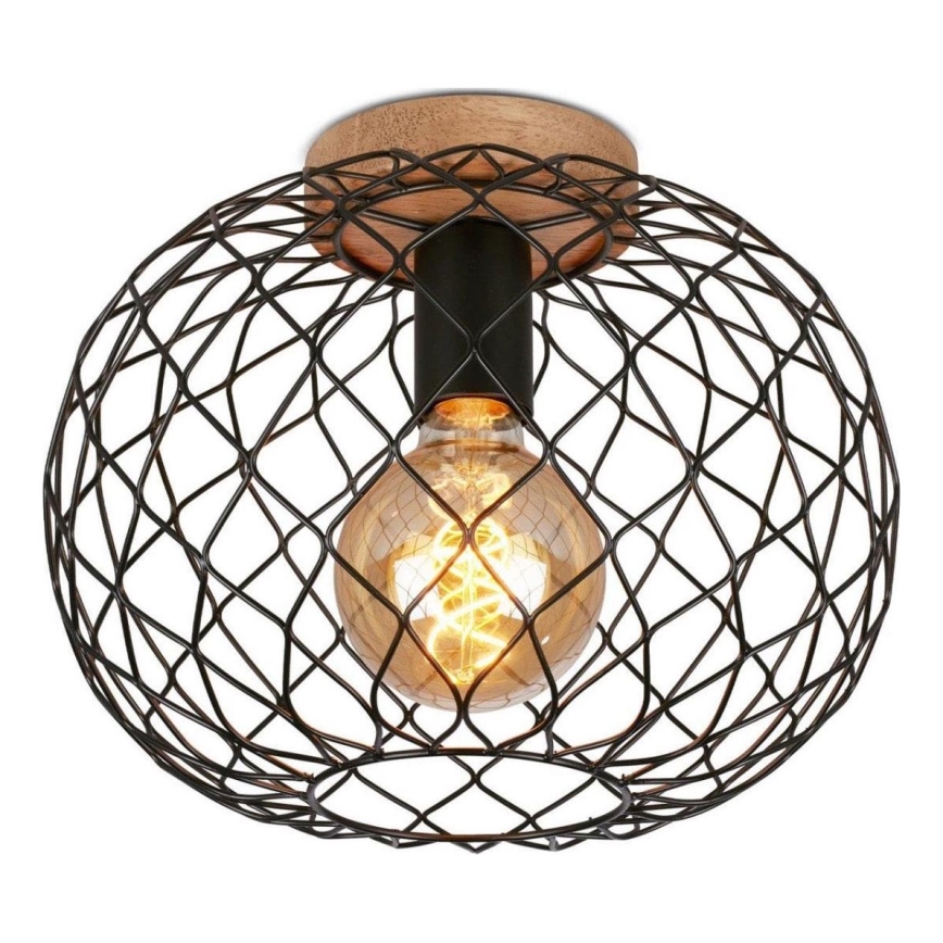 Brilo - Loftlampe WINKI 1xE27/40W/230V gummitræ