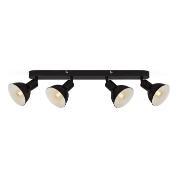 Brilo - Spotlampe RETRO 4xE14/25W/230V sort