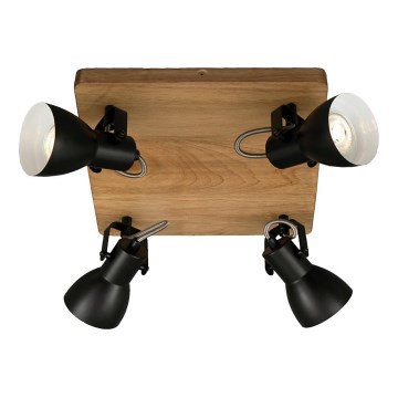 Brilo - Spotlampe VINTAGE 4xGU10/35W/230V