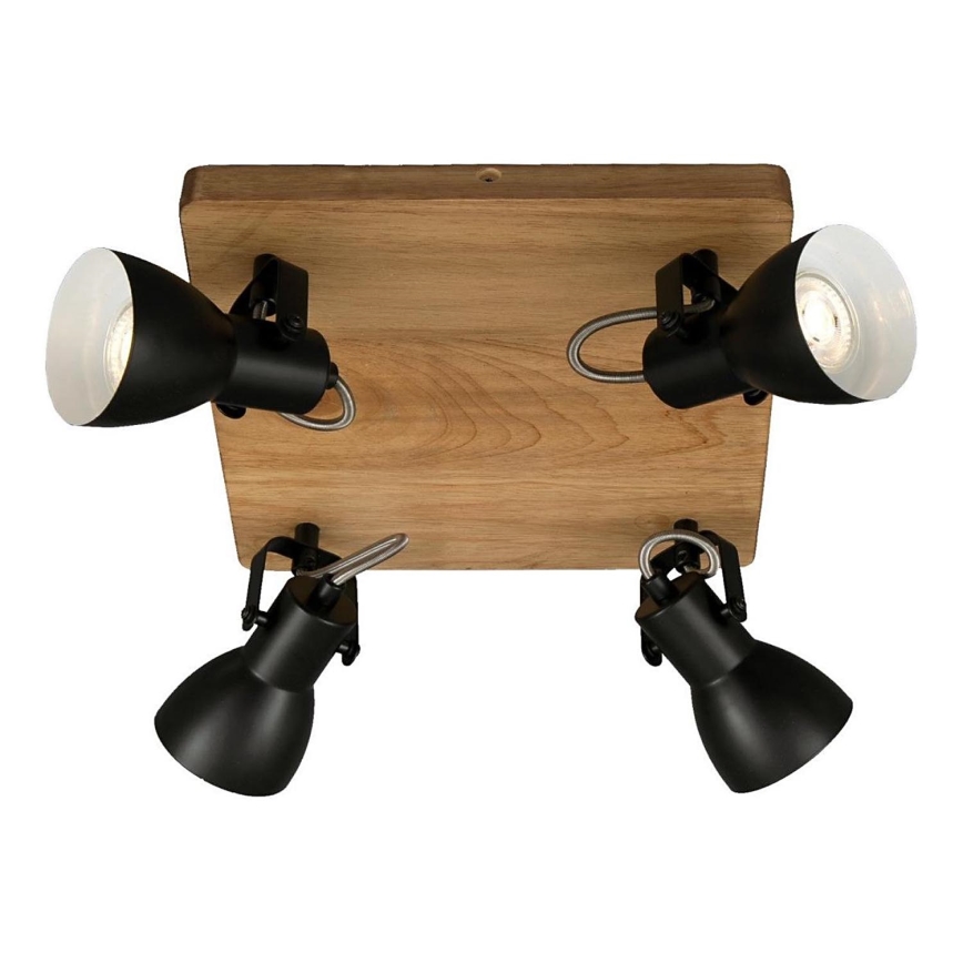 Brilo - Spotlampe VINTAGE 4xGU10/35W/230V