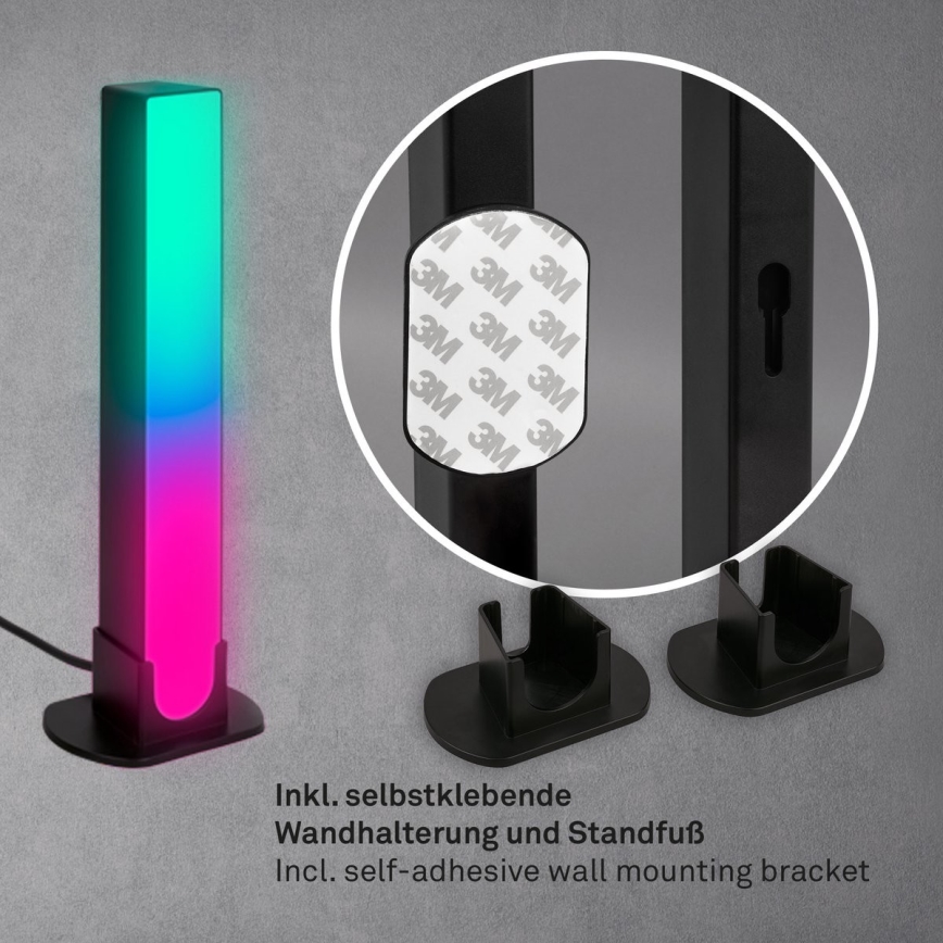 Brilo - SÆT 2x LED RGBIC Bordlampe dæmpbar LED/12W/230V 3000-6500K Wi-Fi Tuya