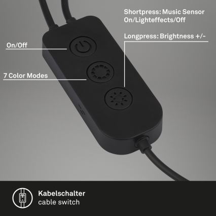 Brilo - SÆT 2x LED RGBIC Bordlampe dæmpbar LED/12W/230V 3000-6500K Wi-Fi Tuya