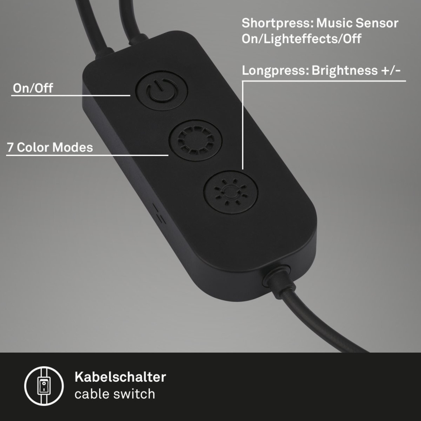 Brilo - SÆT 2x LED RGBIC Bordlampe dæmpbar LED/12W/230V 3000-6500K Wi-Fi Tuya