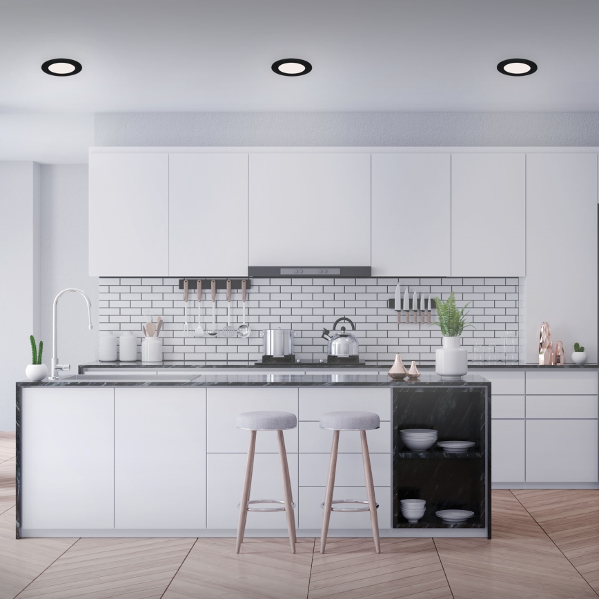 Brilo - SÆT 3x LED indbygningslampe til badeværelse FLAT LED/7W/230V IP44