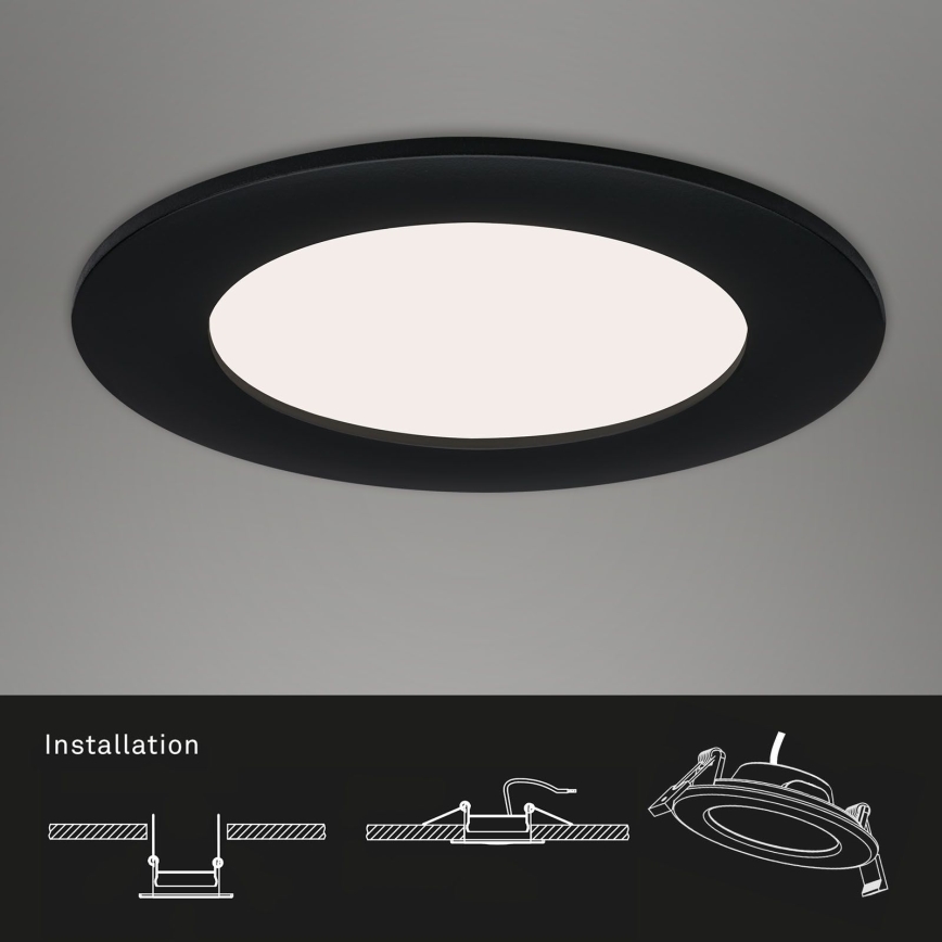 Brilo - SÆT 3x LED indbygningslampe til badeværelse FLAT LED/7W/230V IP44