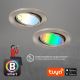 Brilo - SÆT 3x LED RGBW Badeværelseslampe dæmpbar 1xGU10/4,9W/230V 2700-6500K Wi-Fi Tuya IP23 + fjernbetjening