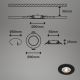 Brilo - SÆT 4x LED indbygningslampe til badeværelse LED/4,9W/230V IP44 sort