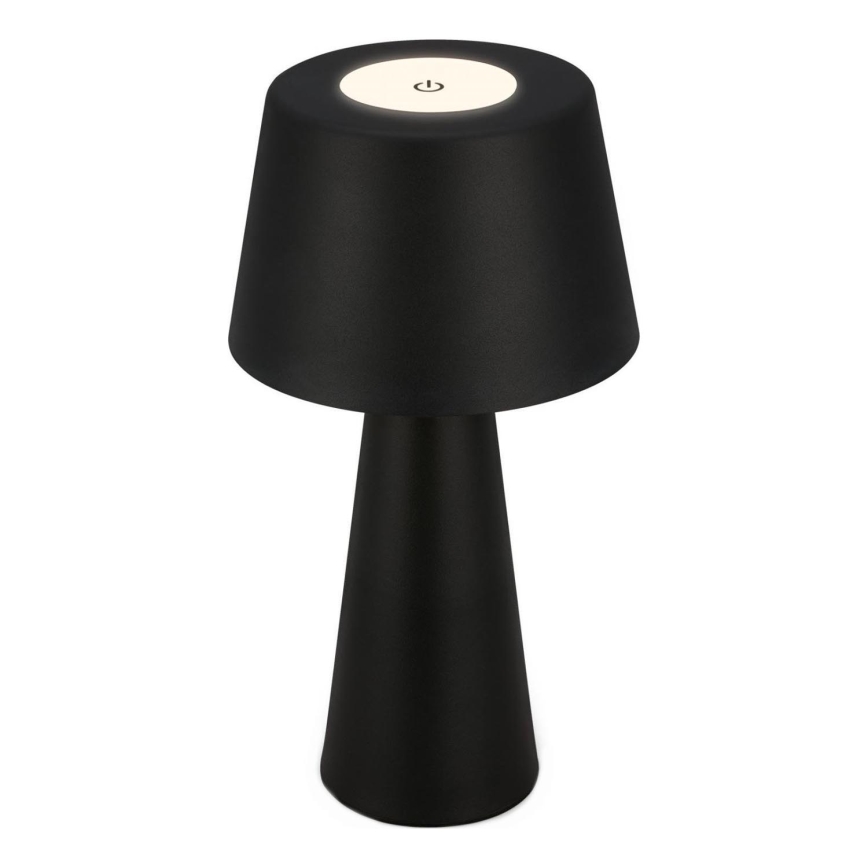 Brilo - Udendørs LED bordlampe dæmpbar og genpopladelig LED/3,5W/5V IP44 sort