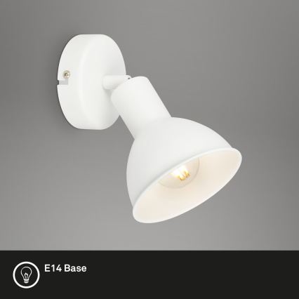 Brilo - Vægspot RETRO 1xE14/25W/230V hvid