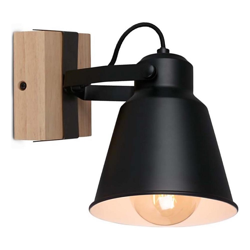 Brilo - Vægspot TALLE  1xE27/40W/230V gummitræ