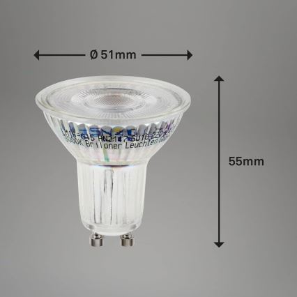 Briloner 0548-003 - SÆT 10x LED-pære GU10/3,5W/230V 3000K