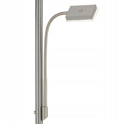 Briloner 1328-022 - LED Dæmpbar gulvlampe LED/21W/230V + LED/3,5W mat krom