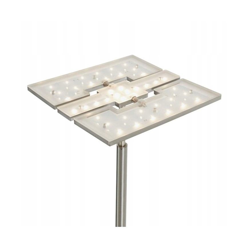 Briloner 1328-022 - LED Dæmpbar gulvlampe LED/21W/230V + LED/3,5W mat krom