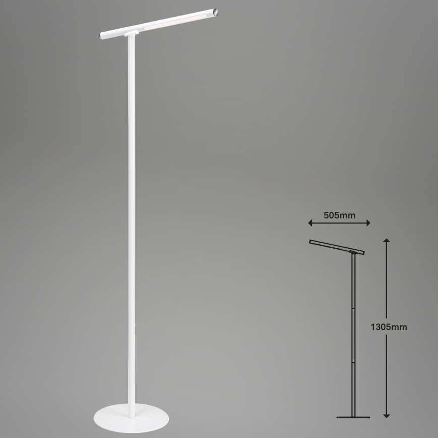 Briloner 1384-016 - LED gulvlampe touch-funktion dæmpbar 2-i-1 EVERYWHERE LED/2,3W/5V 2000 mAh