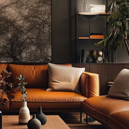 Briloner 1500015 - Dæmpbar LED-gulvlampe ESTATE LED/8W/5V 4000 mAh sort