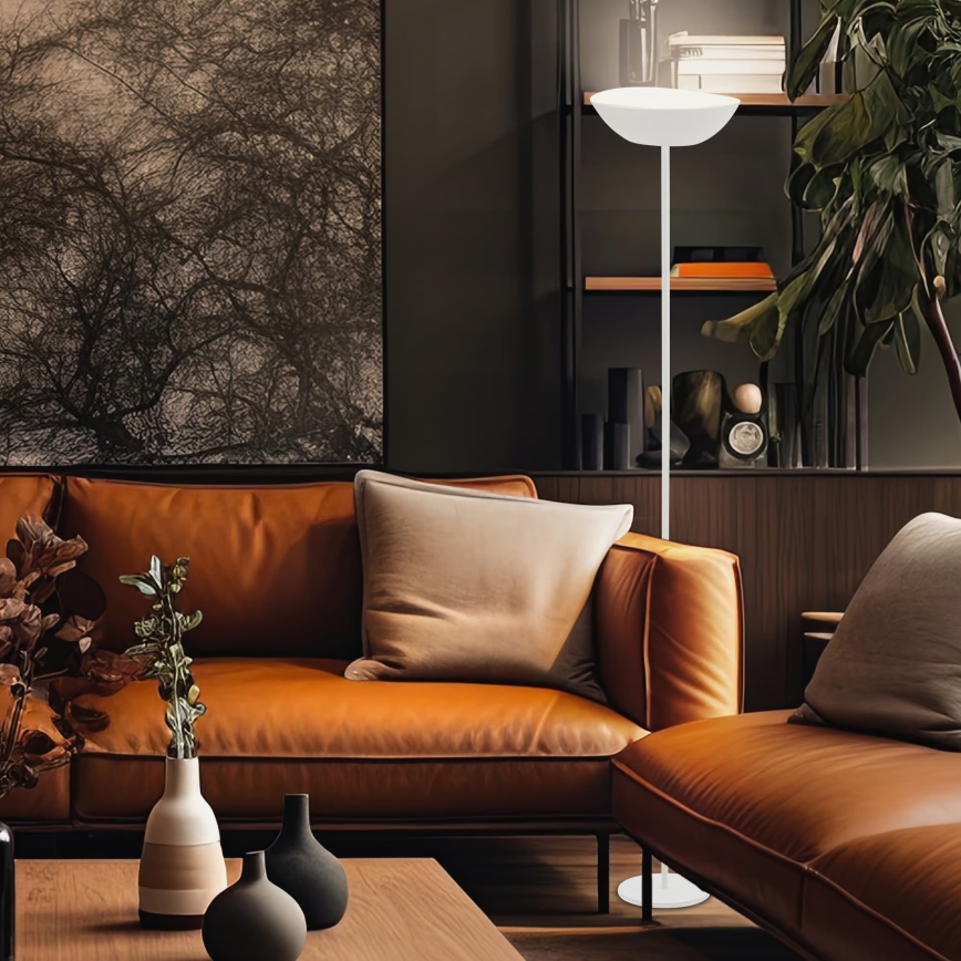 Briloner 1500016 - Dæmpbar LED-gulvlampe ESTATE LED/8W/5V 4000 mAh hvid