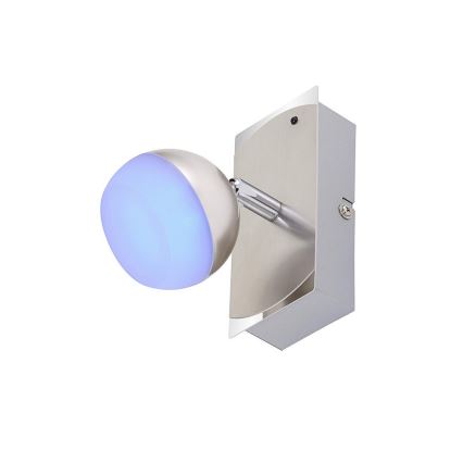 Briloner 2040-012 - LED spotlampe dæmpbar RGB-farver 1xLED/3,3W/230V + fjernbetjening