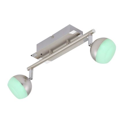 Briloner 2040-022 - LED spotlight dæmpbar RGB 2xLED/3,3W/230V + fjernbetjening