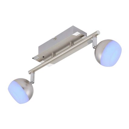 Briloner 2040-022 - LED spotlight dæmpbar RGB 2xLED/3,3W/230V + fjernbetjening