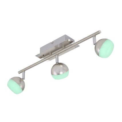 Briloner 2040-032 - LED spotlampe dæmpbar RGB-farver 3xLED/3,3W/230V + fjernbetjening