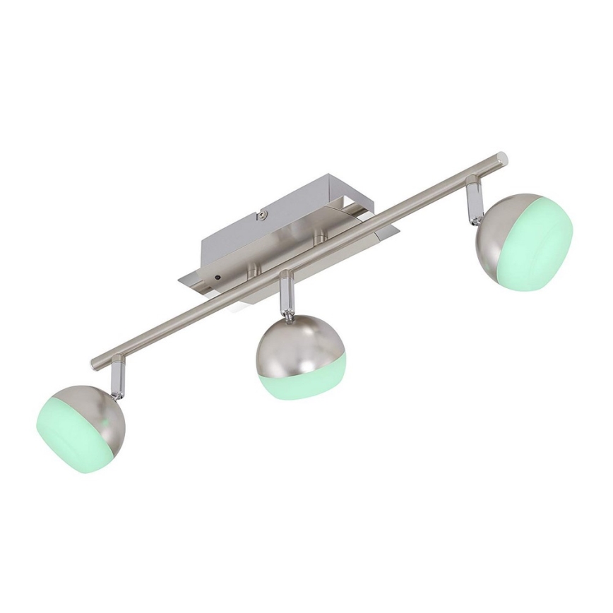 Briloner 2040-032 - LED spotlampe dæmpbar RGB-farver 3xLED/3,3W/230V + fjernbetjening