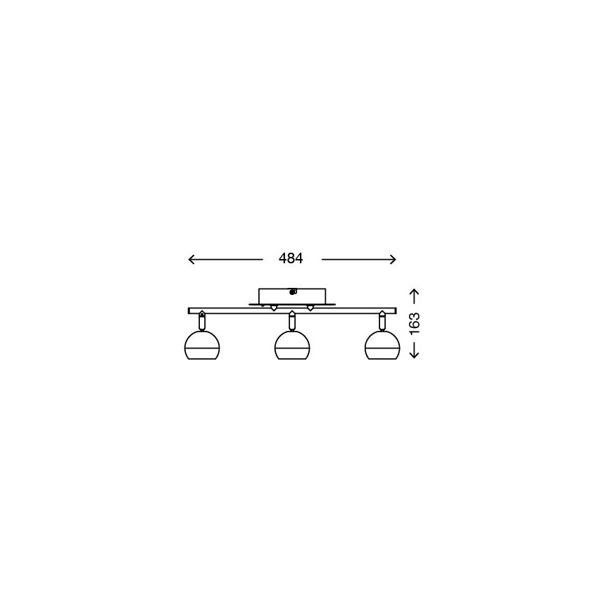 Briloner 2040-032 - LED spotlampe dæmpbar RGB-farver 3xLED/3,3W/230V + fjernbetjening