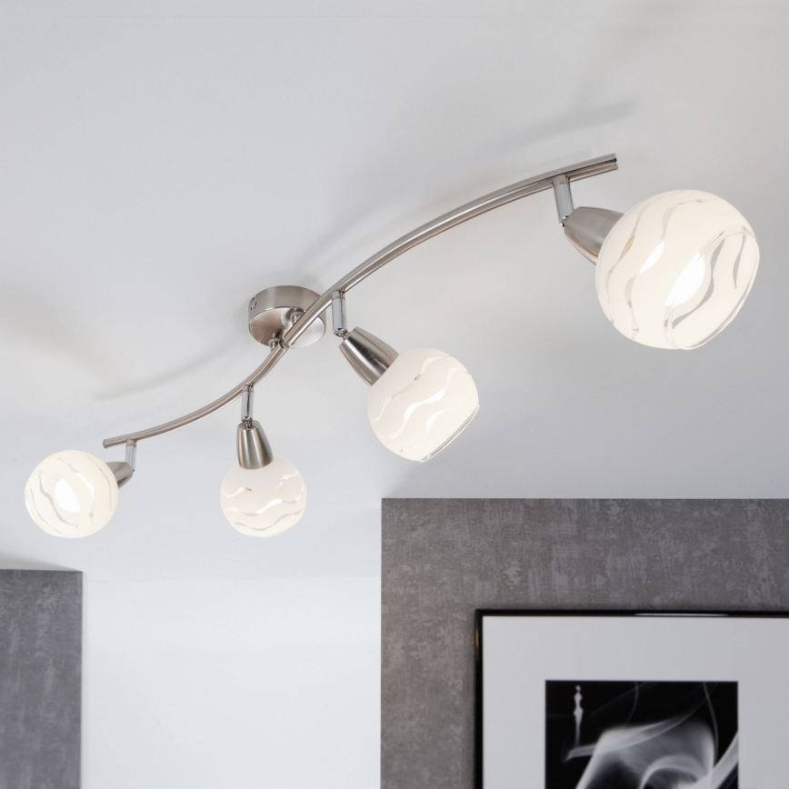 Briloner 2046-042 - Spotlampe VIOLA 4xE14/40W/230V