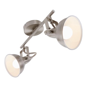 Briloner 2049-022 - Spotlampe SOFT 2xE14/40W/230V mat krom